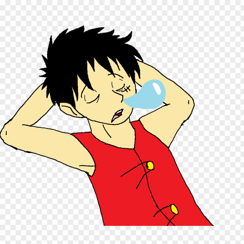A Boy With Hand-painted Sleeping Bubbles Monkey D. Luffy Nose Sleep Caccola PNG