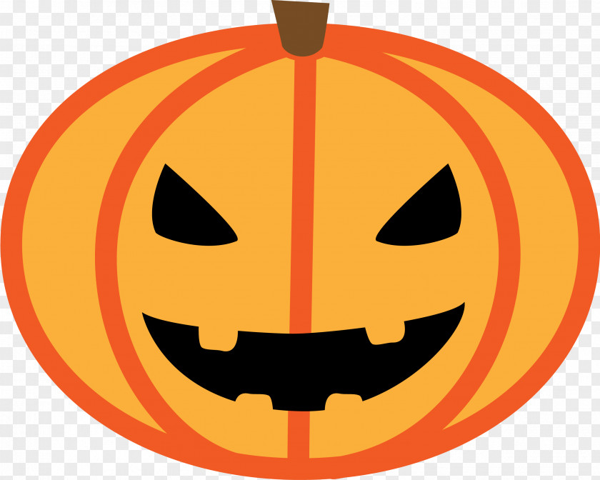 Simple Yellow Pumpkin Head Jack-o-lantern Calabaza Clip Art PNG