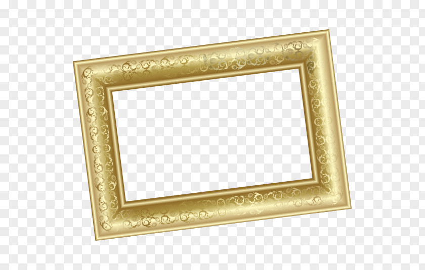Vector Gold Frame Picture Computer File PNG