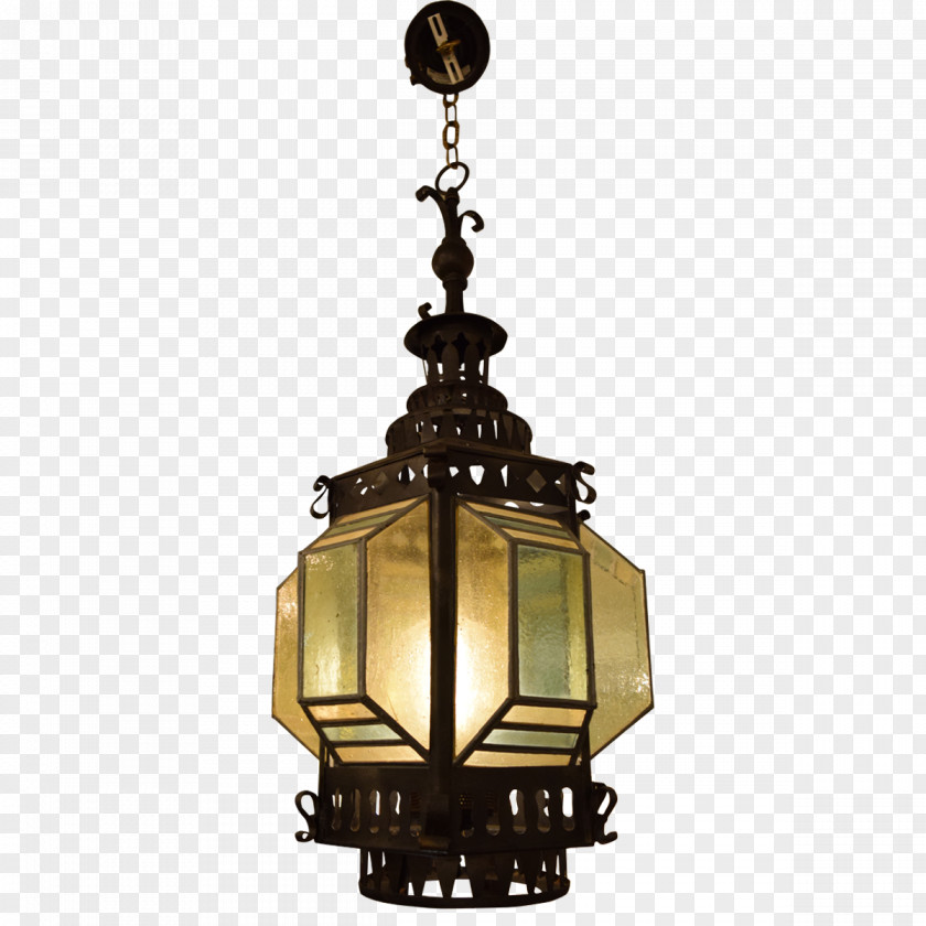 Wrought Iron Chandelier Ceiling Light Fixture PNG