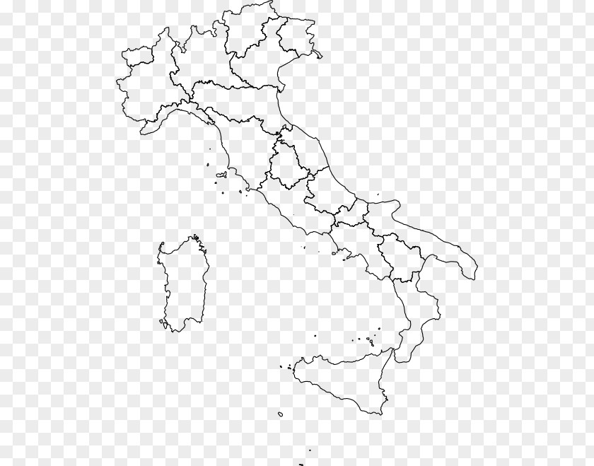 Map Regions Of Italy Marche Vector PNG