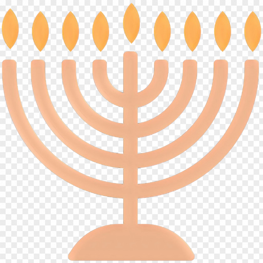 Peach Candle Holder Yom Kippur PNG