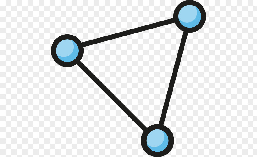 Triangle Molecule Icon PNG