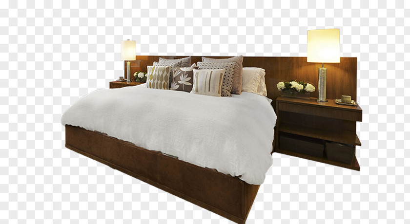 Bed Bedside Tables Manhattan Bedroom Frame PNG