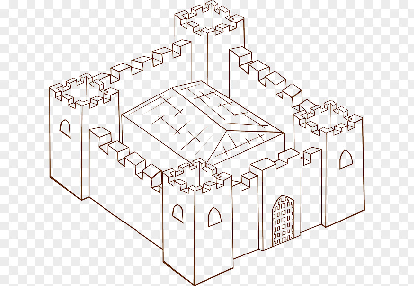 Castle Drawing Cartoon Fortification Clip Art PNG