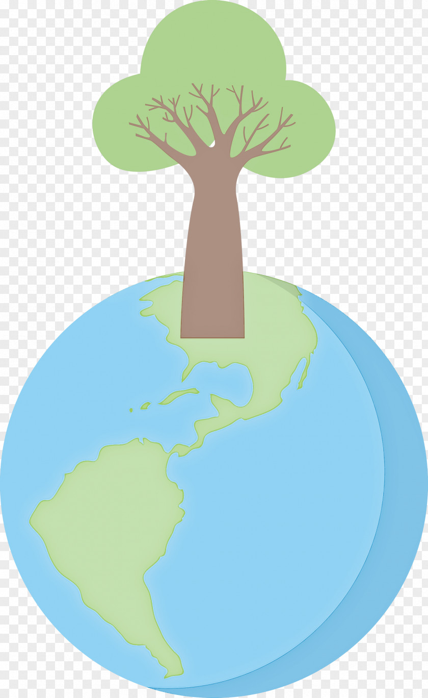 Earth Tree Go Green PNG