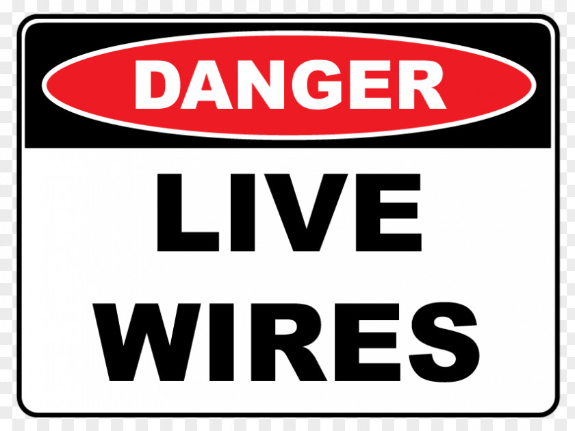 Fire Extinguisher Material Danger: Live Wire! Logo Brand Newprint HRG PNG
