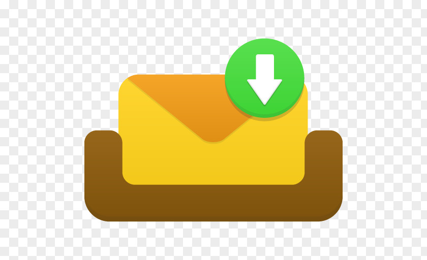 Mailbox Receive Message Brand Yellow Green PNG