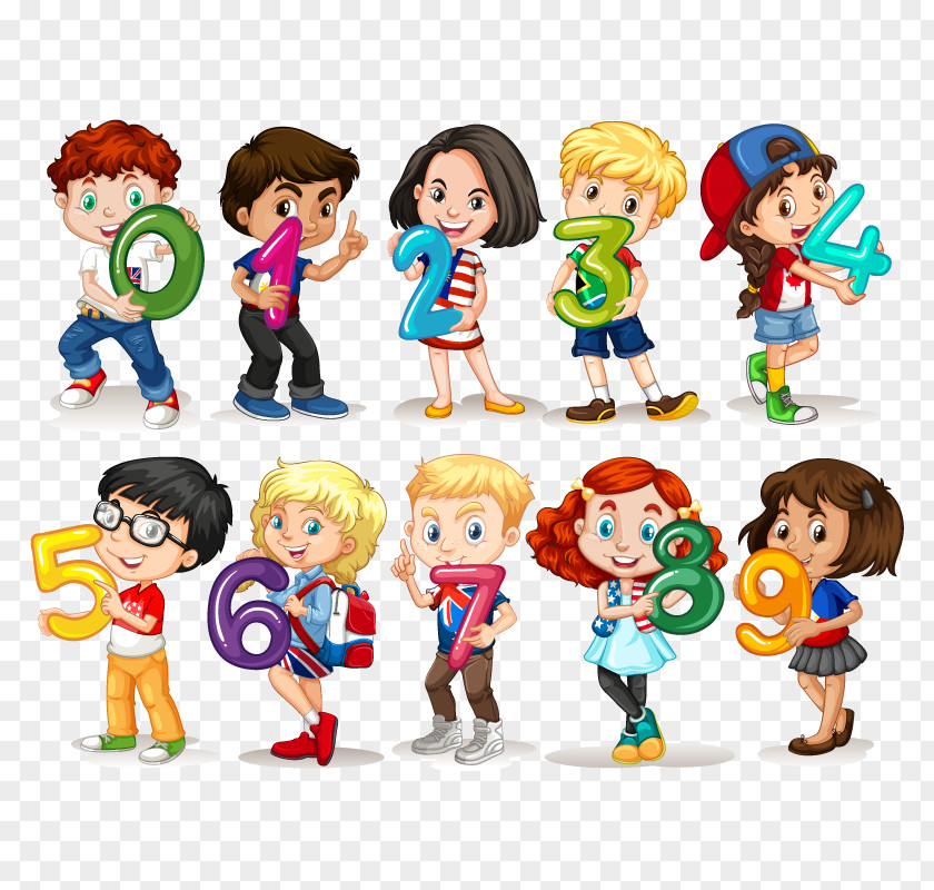Vector Number Of Children Child Stock Photography Illustration PNG