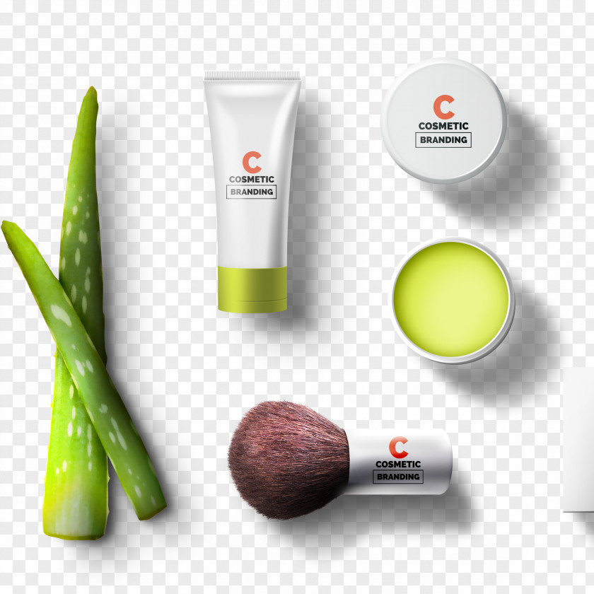 Aloe Gel Cream Mockup Cosmetics Brand Cosmetic Packaging PNG