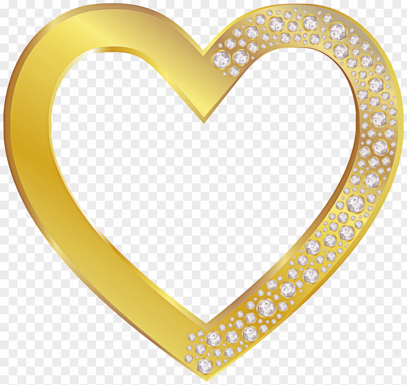 Love Symbol Heart Yellow Clip Art PNG