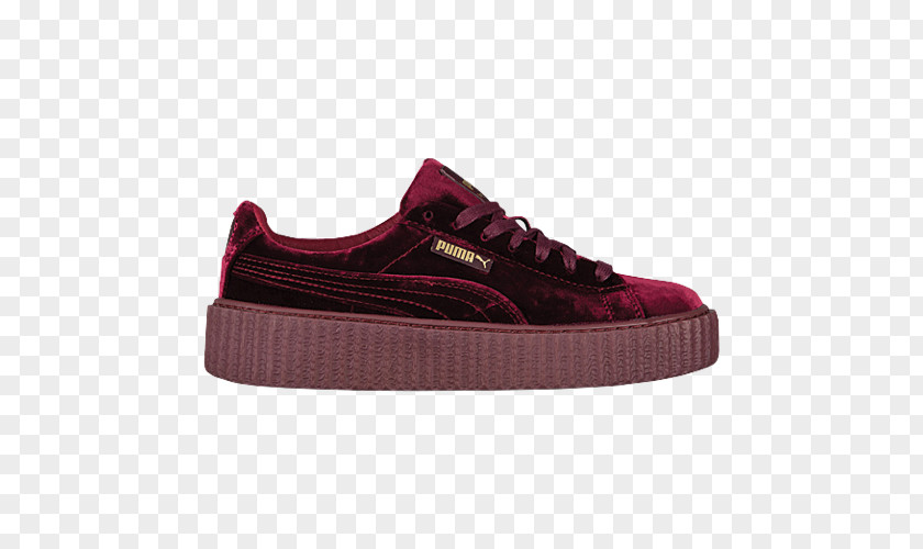 Maroon Puma Shoes For Women Vans Sports Mono Canvas Old Skool PNG