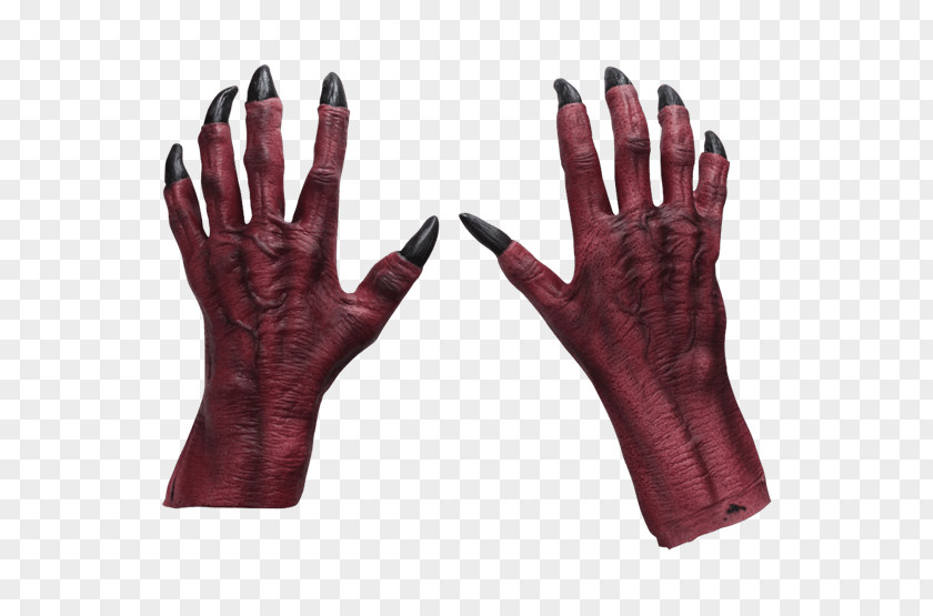 Monster Claw Costume Halloween Mask Glove PNG