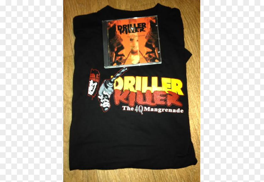 T-shirt The 4Q Mangrenade Driller Killer Compact Disc Sleeve PNG