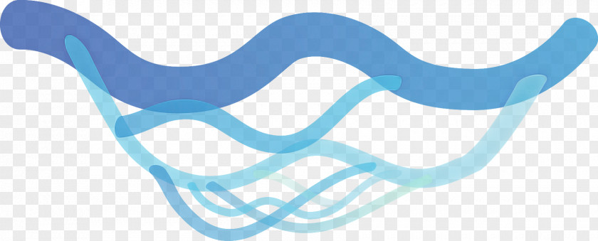 Blue Aqua Line Electric PNG