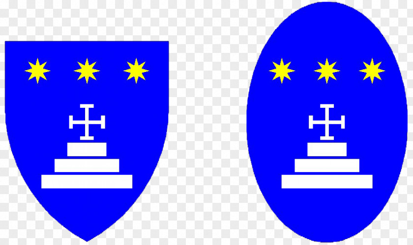 Cross Calvary Heraldry Azure Purpure Argent PNG