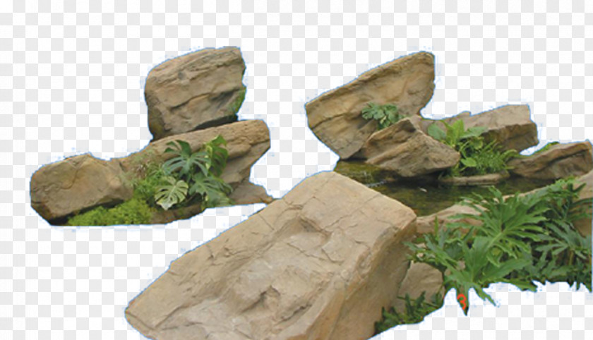 Garden Stone Rock Landscape Park PNG