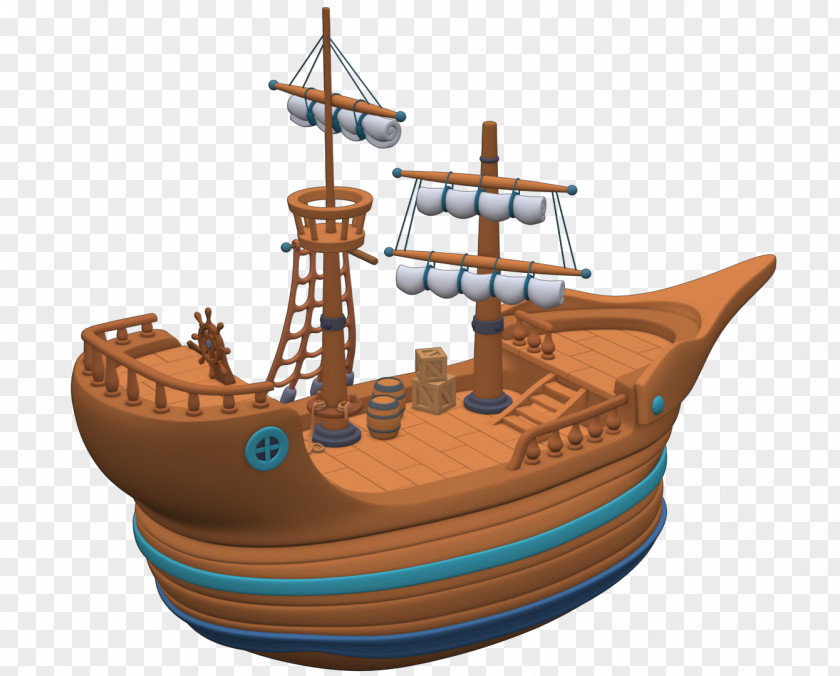 Pirate Ship Water Transportation Watercraft Sailing Fluyt PNG