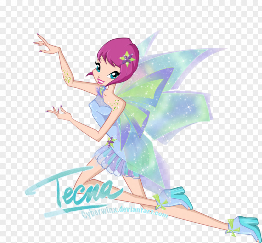 Season 6Winx Club 2 Tecna Flora Bloom Stella Winx PNG