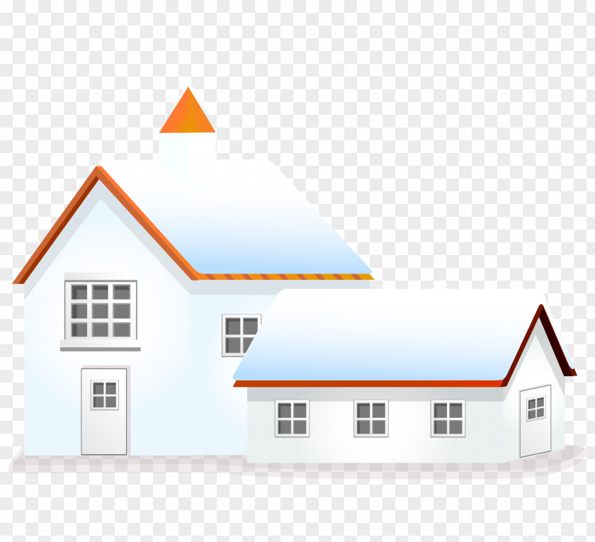 Vector Cartoon Snow House PNG