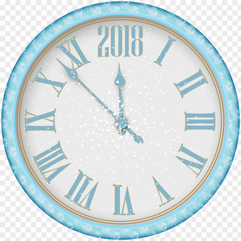 2018 New Year Snowy Clock PNG Clip Art Times Square Ball Drop Year's Eve Day PNG