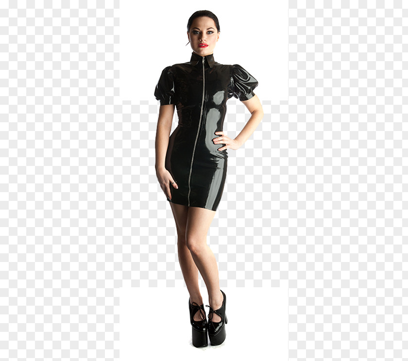 Alice Dress Little Black Clothing Latex Catsuit PNG