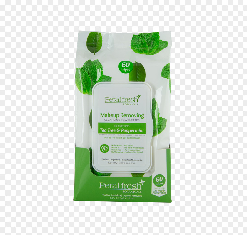 Traces Of Oil Tea Tree Skin Care Cosmetics Facial Wet Wipe PNG