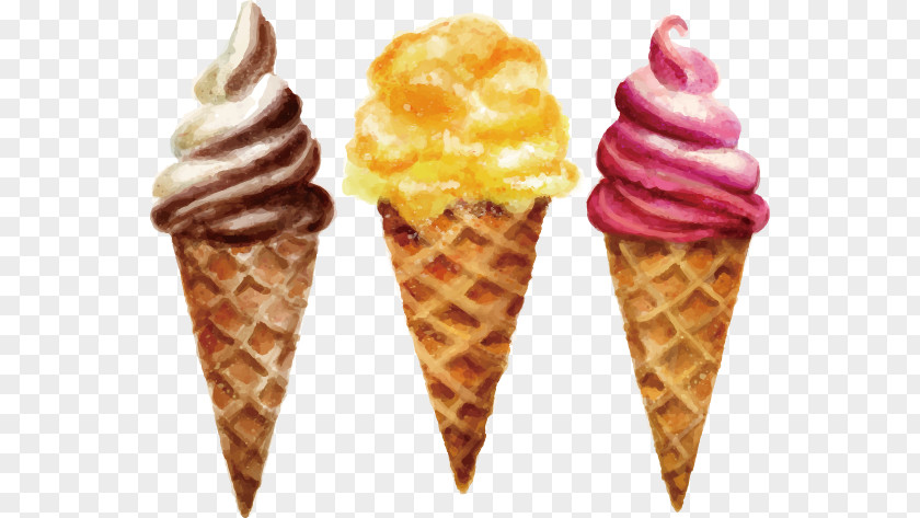 Vector Hand-drawn Ice Cream Cone Oblea Watch PNG