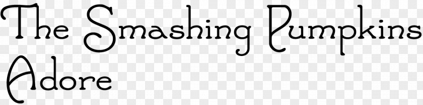 Adore The Smashing Pumpkins Logo Font PNG