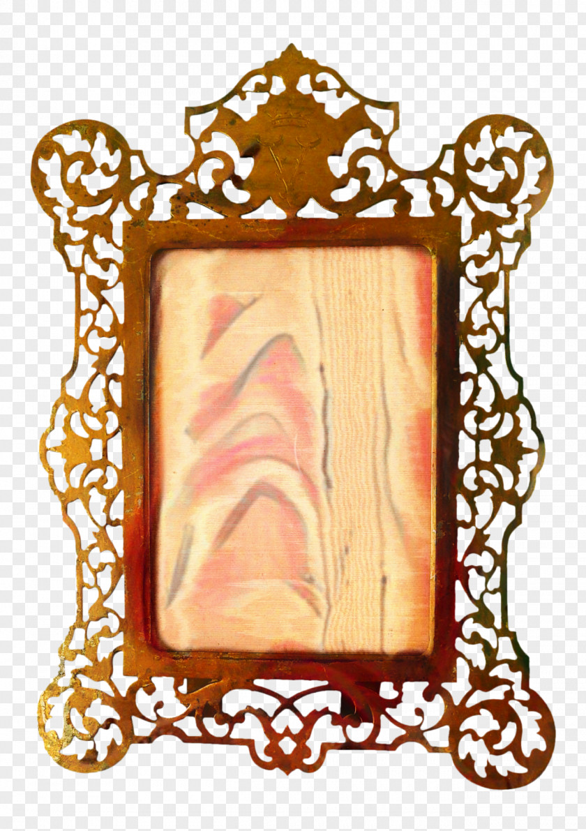 Picture Frame Peach PNG