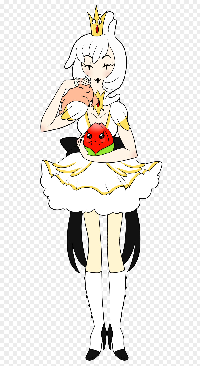 Swan Princess Headgear Line Art Cartoon Clip PNG