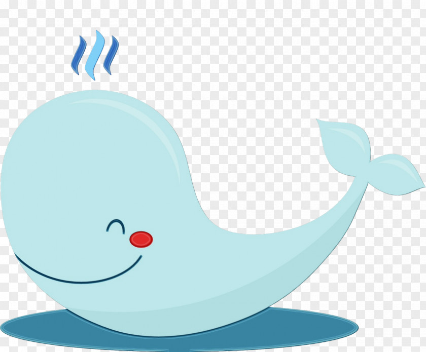 Cartoon Whale Cetacea Blue PNG