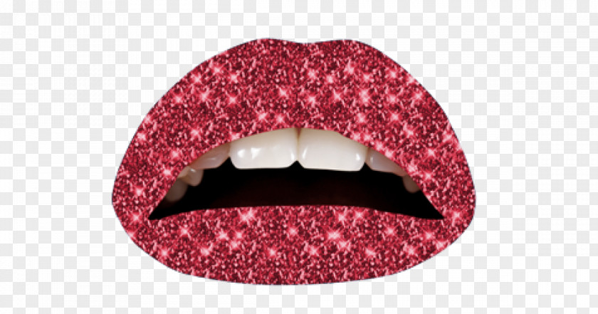 Lipstick Violent Lips Cosmetics Red Glitter PNG