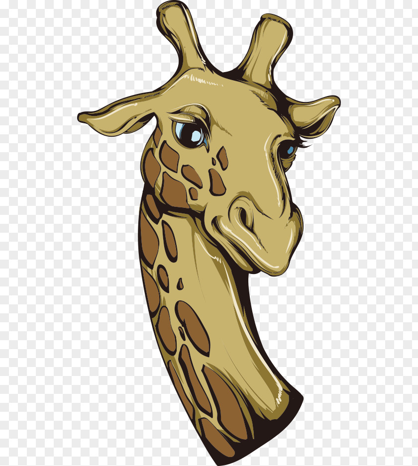 Vector Giraffe Cartoon Lion Illustration PNG