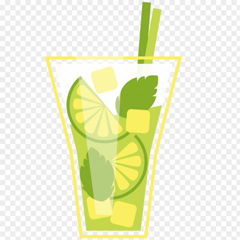 Vector Summer Iced Lemonade Mojito Juice Cocktail Garnish Aguas Frescas PNG