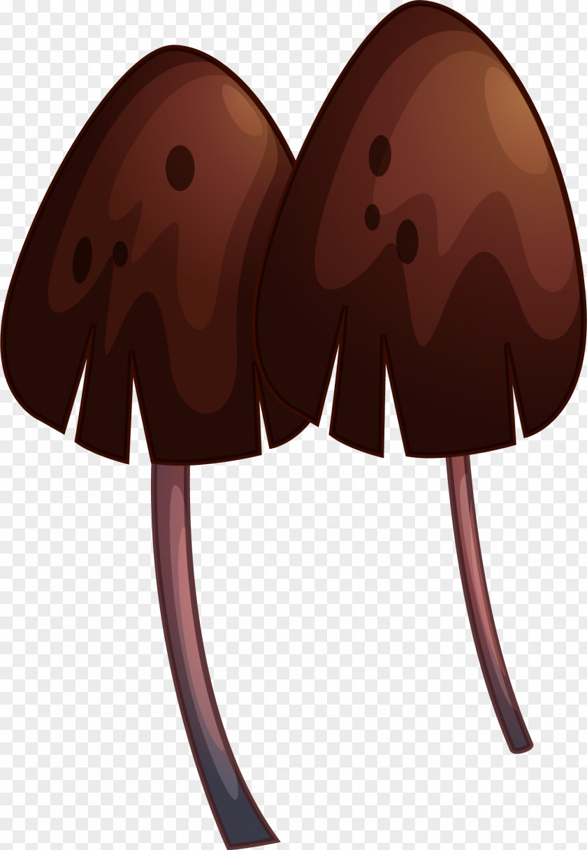 Brown Simple Mushrooms Coffee Mushroom Cafe PNG