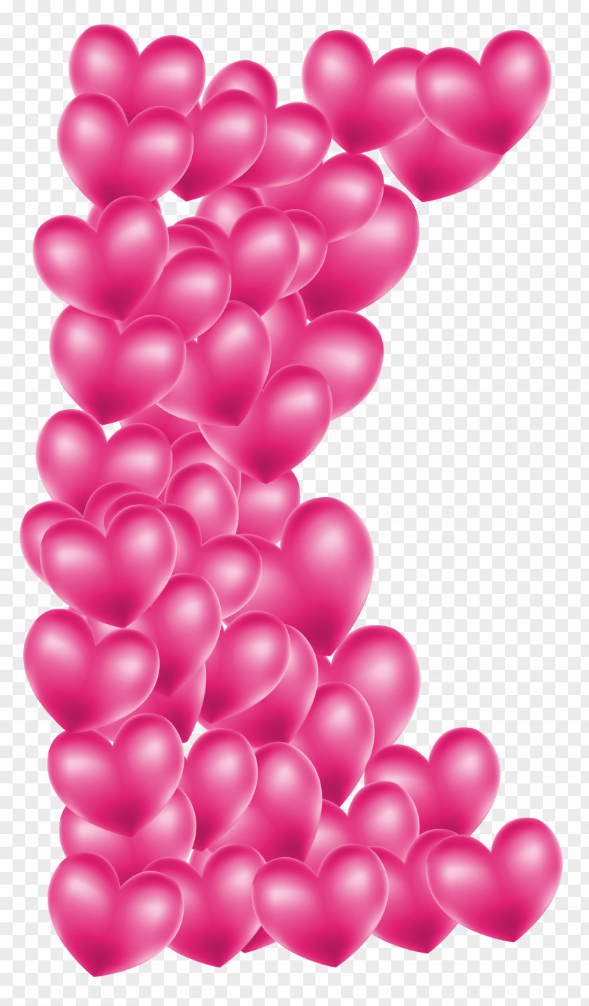 Valentines Day Pink Hearts Decor Clipart Heart Clip Art PNG
