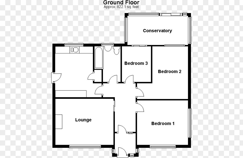 Bed Plan Floor House Bungalow Bedroom PNG