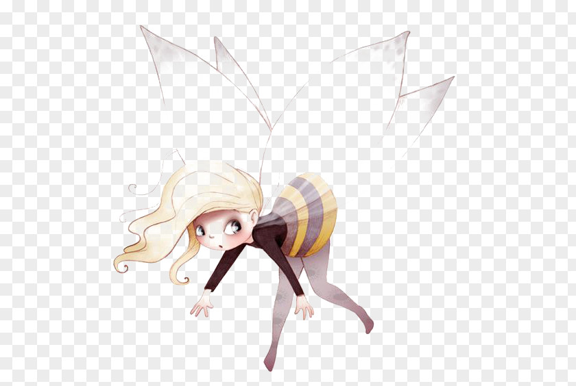 Bee Fairy Drawing Art Illustration PNG