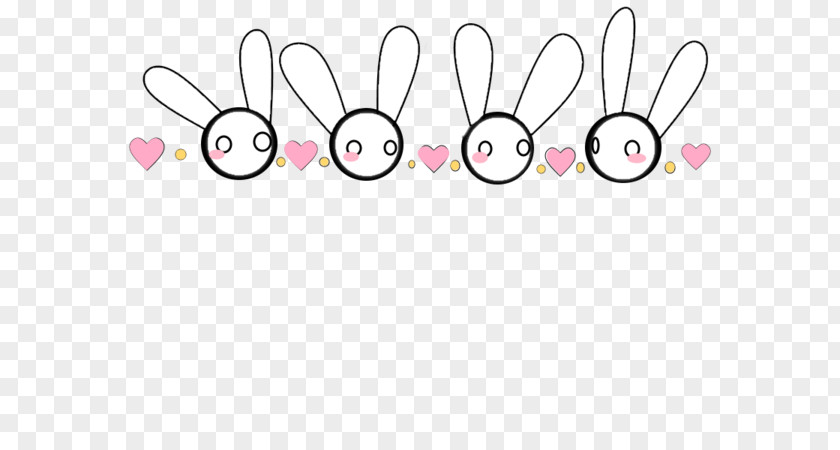 Cartoon Border Rabbit Avatar Clip Art PNG