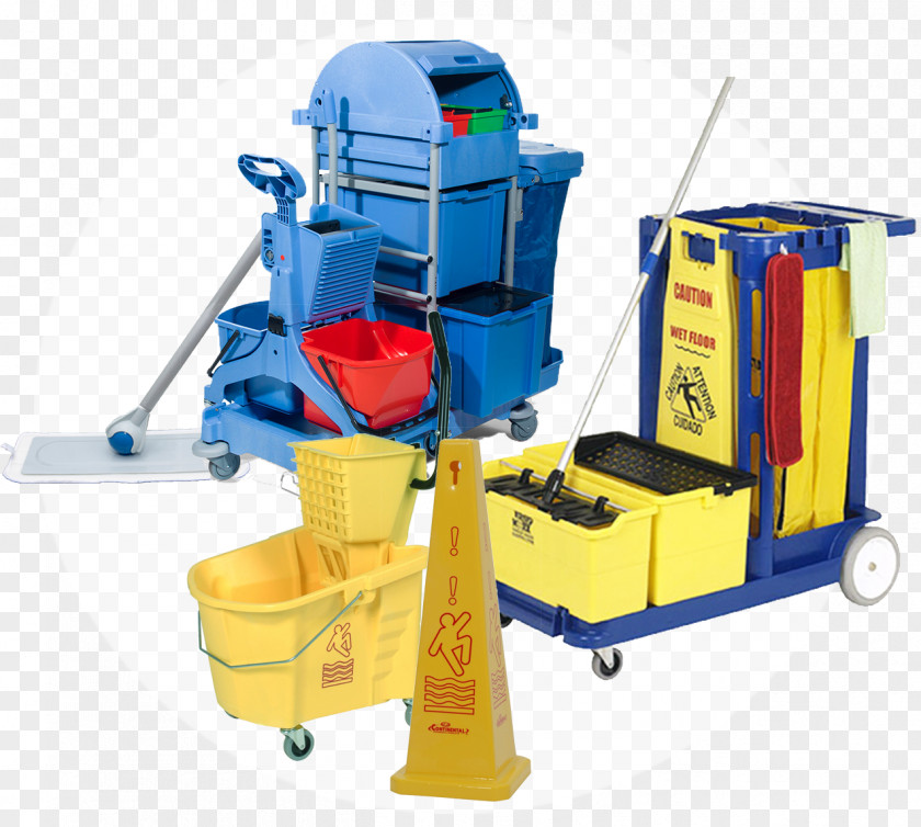 Facility Maintenance Janitor Mop Bucket Cart Vacuum Cleaner Cleaning PNG