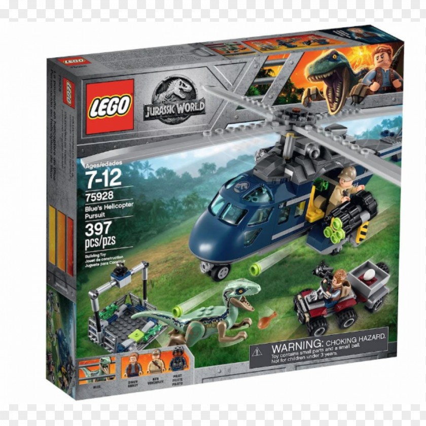Lego Jurassic LEGO World Blue's Helicopter Pursuit 75928 Duplo Juniors PNG