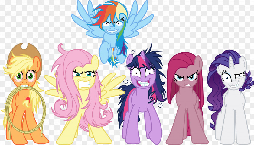 Surprised Beauty Pinkie Pie Rainbow Dash Pony Applejack Twilight Sparkle PNG