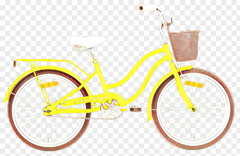 Bicycle Handlebar Yellow Land Vehicle Wheel Part PNG