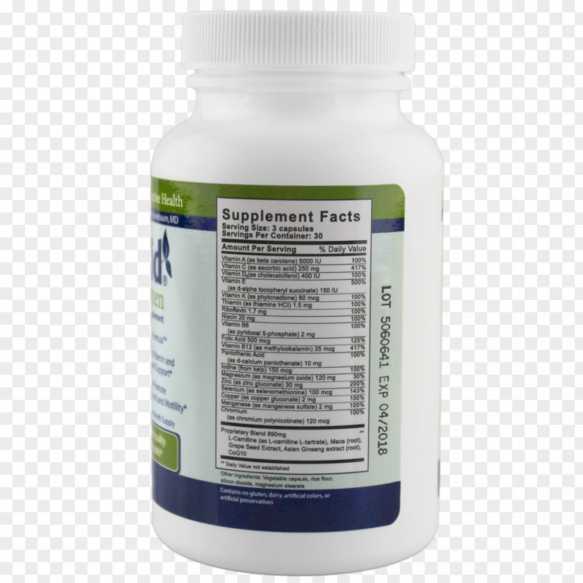 Man Dietary Supplement Fertilaid Fertility Capsule PNG