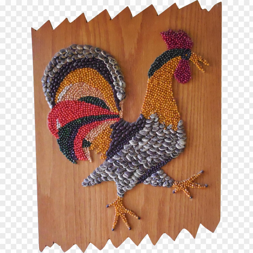 Painting Rooster Wall Mosaic Seed PNG