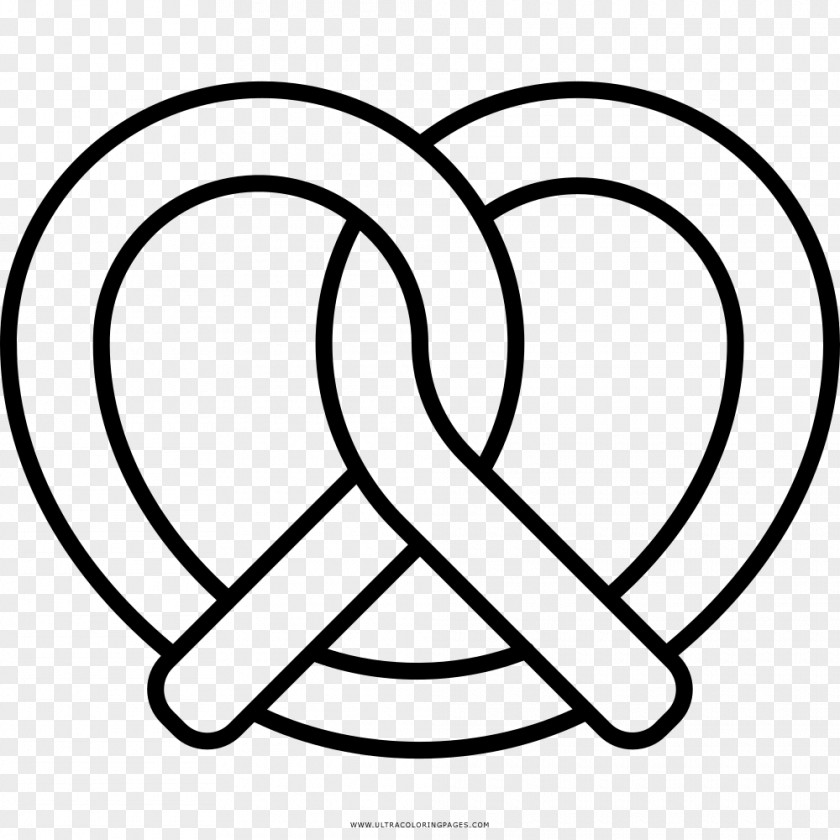 Salt Pretzel Coloring Book PNG