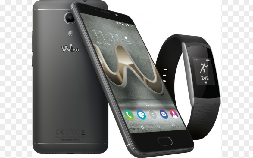 Smartphone Wiko U FEEL PRIME Feature Phone Wimate WKCOSBBKS1 Unisex Smartwatch PNG