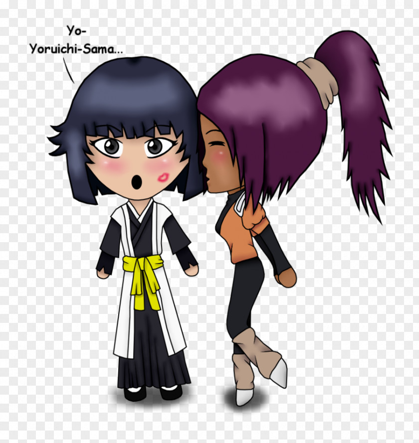 Black Hair Cartoon Character Fiction PNG