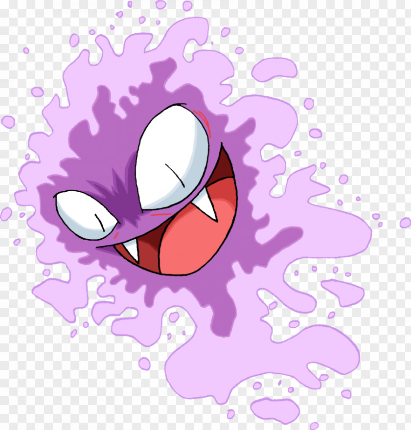 Blue Pink Pokemon Pokémon Red And GO Gastly Gengar PNG